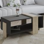 İnarch Dizayn Meleni Orta Sehpa – 90 cm Modern Tasarım – Raflı
