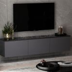 İnarch Dizayn Neon Duvara Monte 3 Kapaklı TV Sehpası – 160 cm – Minimal Tasarım