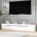 İnarch Dizayn T008 Arya Işıklı Tv Sehpası SET Parlak Beyaz - Renk