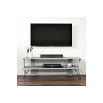 Inarch Duama TV Sehpası – Metal Ayaklı, Açık Raflı Tasarım, 120 cm, Gri