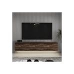 Inarch Neon Duvara Monte 3 Kapaklı TV Sehpası – 160 cm – Minimal Tasarım, Sandık Ceviz