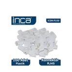 Inca CAT6 RJ45 Plastik 100 Adet Konnektör