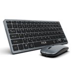 Inca IBK-572 Kablosuz Klavye Mouse Seti - Bluetooth 3.0/5.0 + 2.4G, Şarjlı 180mAh Klavye & 500mAh, Sessiz Tuş, 4D Mouse, 78 Tuş, 10M Menzil, PC, MAC, iOS, Android Uyumlu, Ultra İnce, Hafif