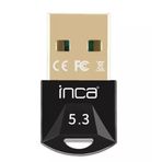 INCA IBT-503T MINI USB DONGLE BLUETOOTH 5.3 ADAPTÖR,Gelişmiş Bluetooth EDR,Veri Aktarım 3 MBPS,İletim Mesafesi 20 mt, 2.4GHz