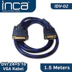 Inca IDV-02 1.5 m DVI 24+5 To Vga Çevirici Kablo