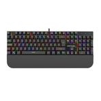 Inca IKG-443 RGB Red Switch Mekanik Oyuncu Klavye, 18 RGB Modu, Türkçe Tuş Dizilimi, Mıknatıslı Bilek Desteği, Anti-Ghosting, Yazılım Destekli, 50M Tıklama, USB, 1.5m Kablo
