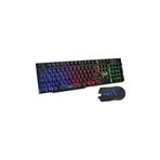 Inca IKG-448 Siyah USB Kablolu Mekanik Hışlı RGB Q Gaming Klavye ve Mouse Seti