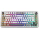 Inca IKG-455 Empousa Mekanik Oyun Klavyesi Bluetooth Gasket Blue Switch Beyaz