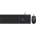 Inca IMK-376T Kablolu Türkçe Q Klavye Mouse Seti | 105 Tuş Ergonomik Tasarım USB 2.0 10 Milyon Tuş Ömrü - Siyah
