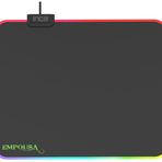 INCA IMP-024T EMPOUSA RGB 7 LED MEDIUM MOUSEPAD (320X270X3MM),12 Farklı Değişebilen Dokunmatik Işık Efekti,Hızlı Kayan Yüzey, Kaymaz Kauçuk Taban