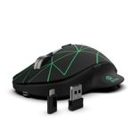 Inca-INCA IWM-551 Rechargeable 4 Led illuminated Silent Wireless Mouse (Sessiz) Micro Usb kablo USB+ Type C desteği çift alıcı 2.4GHz Kablosuz Fare DPI 800 1200 1600 400mAh
