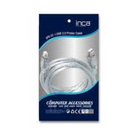 Inca IPR-01T 1.5 mt Usb Yazıcı Kablosu Şeffaf