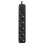 Inca Ipw-44Sy3 5'Li Akım Korumalı Led Tuşlu Priz 3 Metre - Siyah