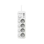 Inca IPW-48BY3 4 Port 2XUSB+ 2XType-C Akım Korumalı Bağımsız Led Tuşlu Priz 3M - Beyaz