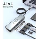 Inca ITPT-4T Type-C Hub X4 Type-C Port 3.1 10 GBPS Alüminyum Kasa Çoklayıcı