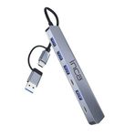 Inca IUTP-7T USB/Type-C Hub X5 USB 3.0 + 2 Type-C Aluminyum Kasa