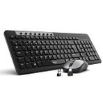 Inca Iws-599 Kablosuz Multimedya Süper Konforlu Çift Alıcılı Usb ve Type-c Klavye Mouse Set Siyah
