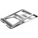 Inca Katlanabilir Notebook Stand Alüminyum Modern Tasarım Laptop Standı INC-121S Unique - 232,5*214*68 mm - Gri