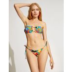 İnce Askılı Bikini Üstü Kap Detaylı Desenli