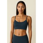 Ince Askılı Toparlayıcı Spor Büstiyer - XL - İndigo