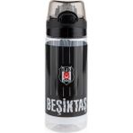 Ince Çubuk Desenli Plastik Matara 500 Ml, Hafif ve Şık Tasarım - Seçenek 1 - Ahşap Bej - Siyah