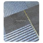 İnce deri kumaş astar silinebilir gümüş simli parlak dökümlü lüks modern pvc muşamba masa örtüsü Kahverengi 120 x 160