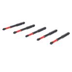 İnce Diş Tornavida Bit Seti, 10 ADET Manyetik Tornavida Bit Seti, S2 Alaşımlı Çelik 63HRC 1/4 İnç Hex Shank Manyetik Darbeli Çapraz Kafa Güç Ucu, 3-1/2 İnç Uzun Elektrikli Matkap Ucu