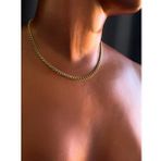 İnce Gurmet Model Gold Choker Çelik Zincir Kolye-Choker Serisi
