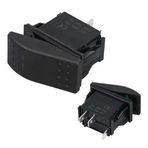 İnce Işık Sembollü Işıklı 3 Pinli On-Off 12-24V Marin Switch
