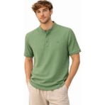 İnce Moda Giyim Erkek Hakim Yaka Düğmeli Basic Tişört – Dokulu Kumaş, Modern Kesim (Mavi / Yeşil / Beyaz) - 2XL