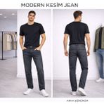 İnce Moda Giyim Erkek Regular Fit Gabardin Pantolon – Günlük & Smart Casual (Lacivert / Antrasit / Haki / Bej) - 32