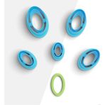 Ince Oval Şekilli Polimer Kil Kesme Kalıbı, Küpe Kalıp, Clay Cutter, 5 Boy, No: 905