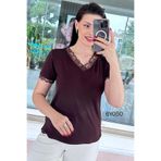 İnce Topuk Kolu Yakası Dantel Viskon Kumaş Bluz 6y050