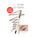 İnce Ve Kalın Çizim Sunan, Fırçalı Kaş Kalemi CLIO Sharp So Simple Brow Pencil (03 Neutral Brown)