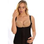 İnce Yaşam Askılı Latex Bel ve Göbek Korse Ten - Siyah - 44