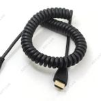 İnce Yüksek Hızlı Mini HDMI sarmal Spiral Kablo 4K * 2K