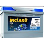 İnci 12v 72 Amper 680A EN Efb Start Stop Akü Ü.T Aralık 2023