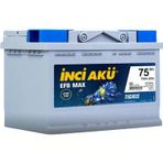 İnci 12V 75 Ah Efb Max Tigris 750 Cca Akü (Start Stop) - Eski İadesiz