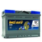 İnci 12V 95 Amper Agm Start-Stop Akü