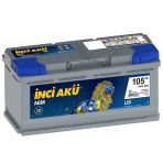 İnci AGM Leo 12 V 105 Ah Start Stop Akü