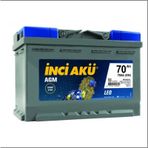 Inci Agm Leo 12 V 70 Ah 760cca Start-Stop Akü
