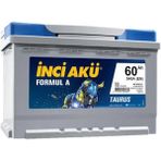 İnci Akü 12 Volt 60 Ah Amper 540 EN Formul A Taurus