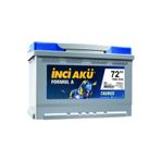 İnci Akü 12V 72 Ah (AMPER) Standart Formula A Taurus Son Teknoloji Yeni Üretim 2 Yıl Garantili