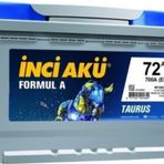 İnci Akü 2025 Tarihli12V 72 Amper Akü , 72 Ah Akü