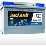İnci Akü 680 EN Start Stop EFB Pantera 12 V 72 Ah Akü