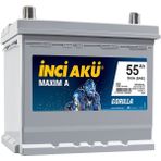 İnci Akü Maxim A Gorilla Asya 2025 12 V 55 Ah Akü