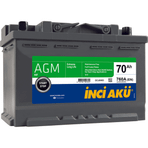 İnci Akü Start Stop Agm 12V 70Ah 760CCA Akü