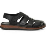 İnci Candola 5FX Siyah Erkek Düz Sandalet