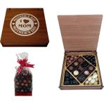 İnci Çikolata Mother's Day Chocolate & Draje (Wooden Gift Box)