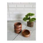 İNCİ COLLECTİON 4 Adet Kayın Ağacından Üretilmiş Ahşap Doğal Çerezlik 9 CM - 4 LÜ set